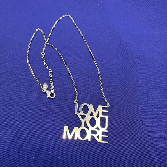 Dyadema “LOVE YOU MORE” Sterling Silver Necklace - Picture 9 of 14